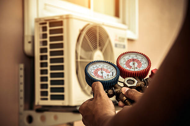 Professional Ac Installation technician working in Blue Rock, OH